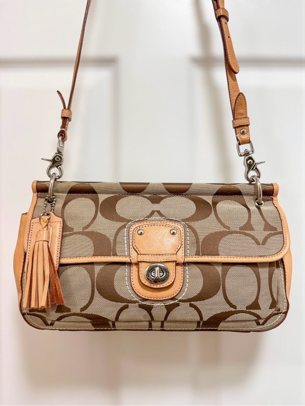 Coach 70th Anniversary Limited Edition Signature Turnlock Flap Shoulder Bag - Picture 6 of 17